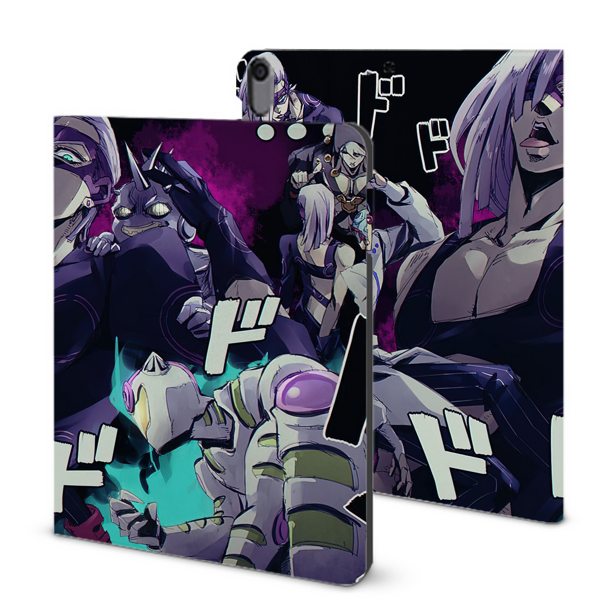 （画像用） ジョジョの奇妙な冒険 JoJo's Bizarre Adventure IPad ケース ブック型 PUレザー TPU 耐衝撃 軽量 薄型 ペン収納なし 全面保護 IPad 各モデル対応